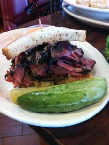 pastrami sandwich from Cindi's Deli