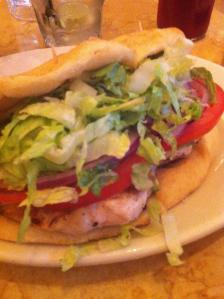 Navajo Chicken Sandwich from the Cheesecake Factory