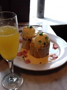 Eggs Benedict at Stanley's in New Orlean, Louisiana