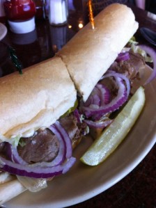Roast Beef PoBoy at Parkway Tavern in New Orleans, Louisiana