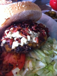 Bacon Blue Cheese Burger at Snuffers in Dallas, Texas