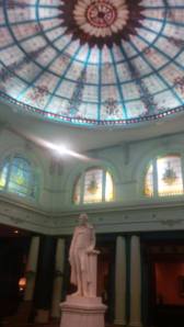 ceiling above lifesize statue of our third president