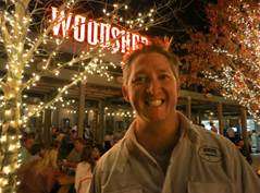 Chef Tim Love in front of Woodshed