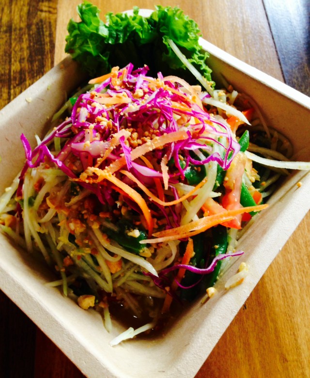 green papaya salad-the star of the show!